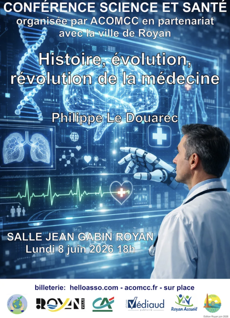 La MSP Terres d’Estuaire : s’intéresse à la conférence Histoire, évolution, révolution de la médecine à Royan